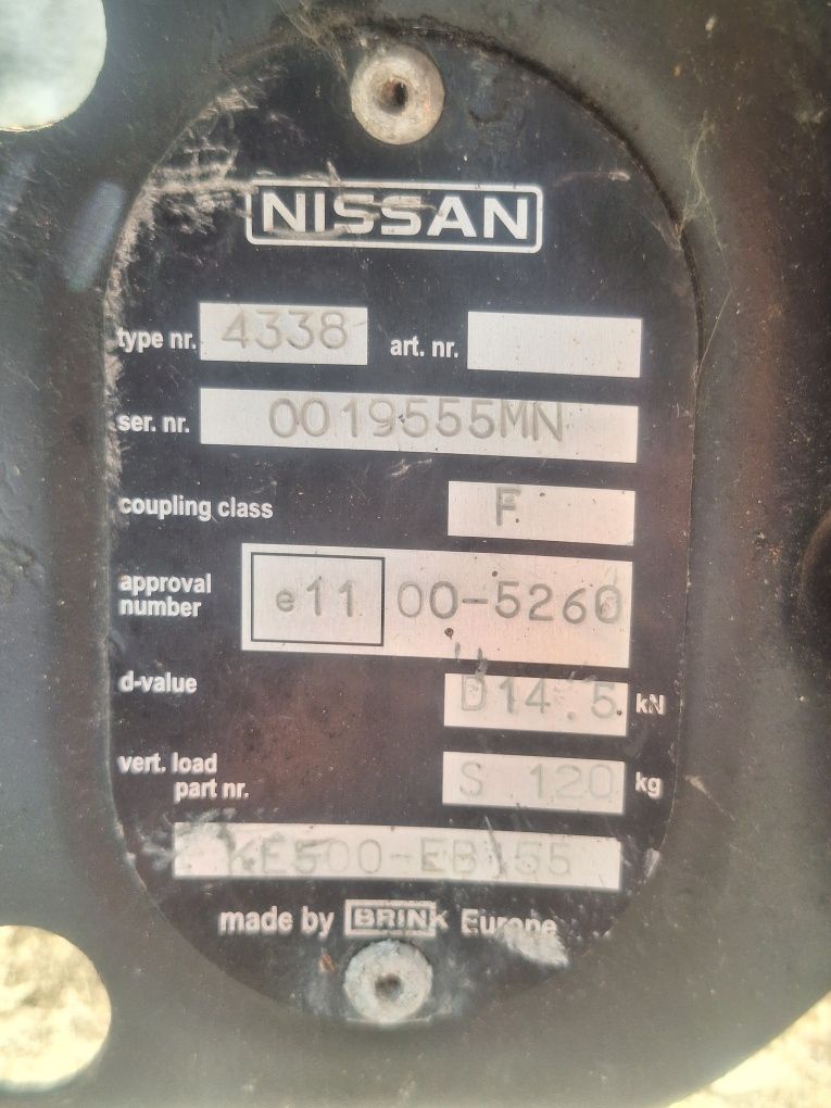Nissan Navara D40 Стационарен Теглич Brink 2005-2015 Година Нисан