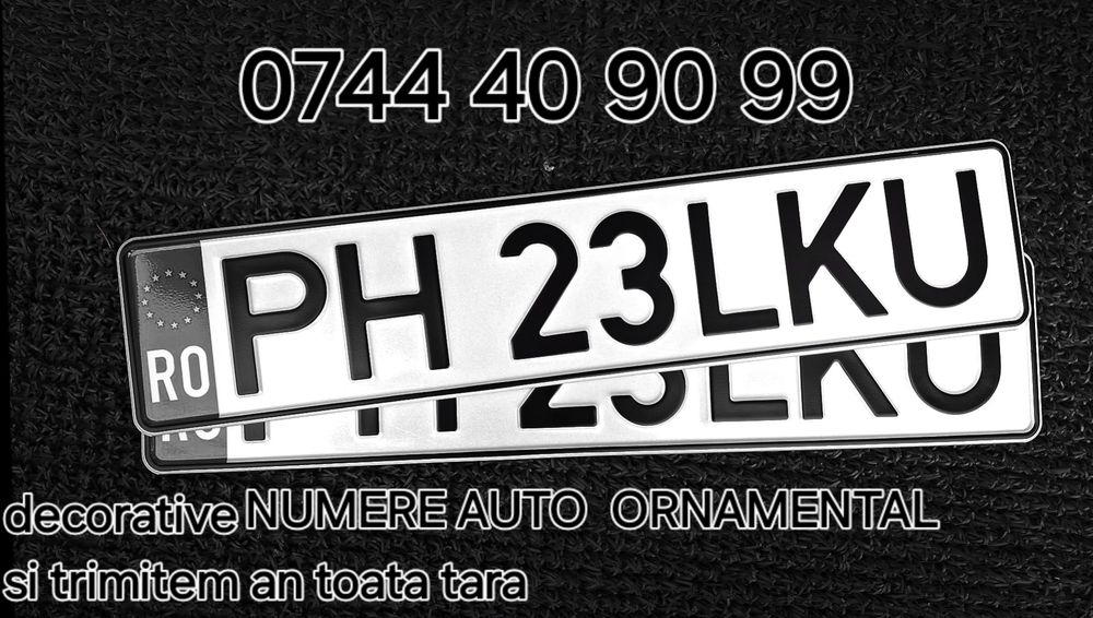 Placute auto Ornamentale personalizate