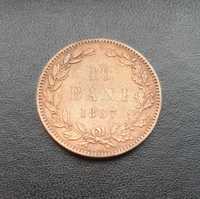 Moneda 10 bani 1867, detalii foarte bune, de colectie