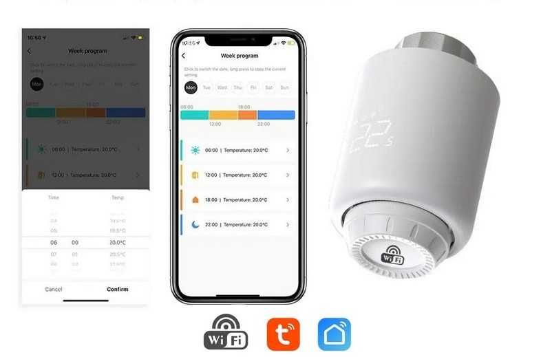 WiFi термостат, смарт клапан за радиатор TRV603 Tuya, Smartlife