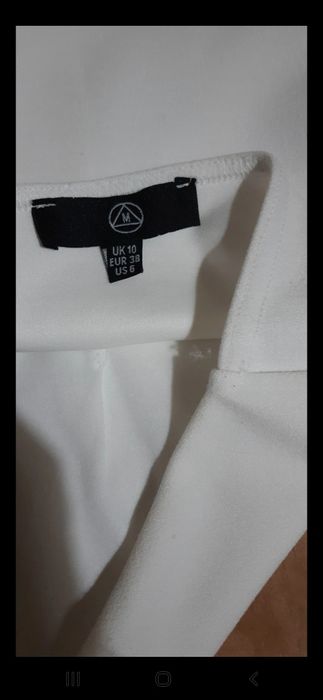 Salopeta alba sexy pt ocazii, cedeaza materialul, masura 38