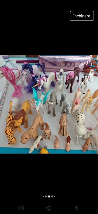 Lot playmobil fetite 115 omuleti 35 animale