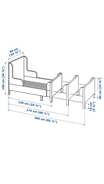 Pat extensibil copii Ikea