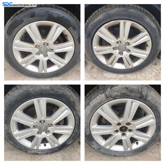 Set 4 Jante Roti Aliaj 225 50 17 R17 5x112 Volkswagen Golf 7 2013 - 2017 cu Anvelope Vara DOT 2022 2023 [K0251]