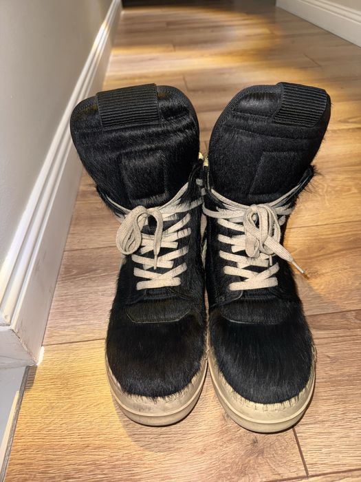 rick owens geobacket pony hair