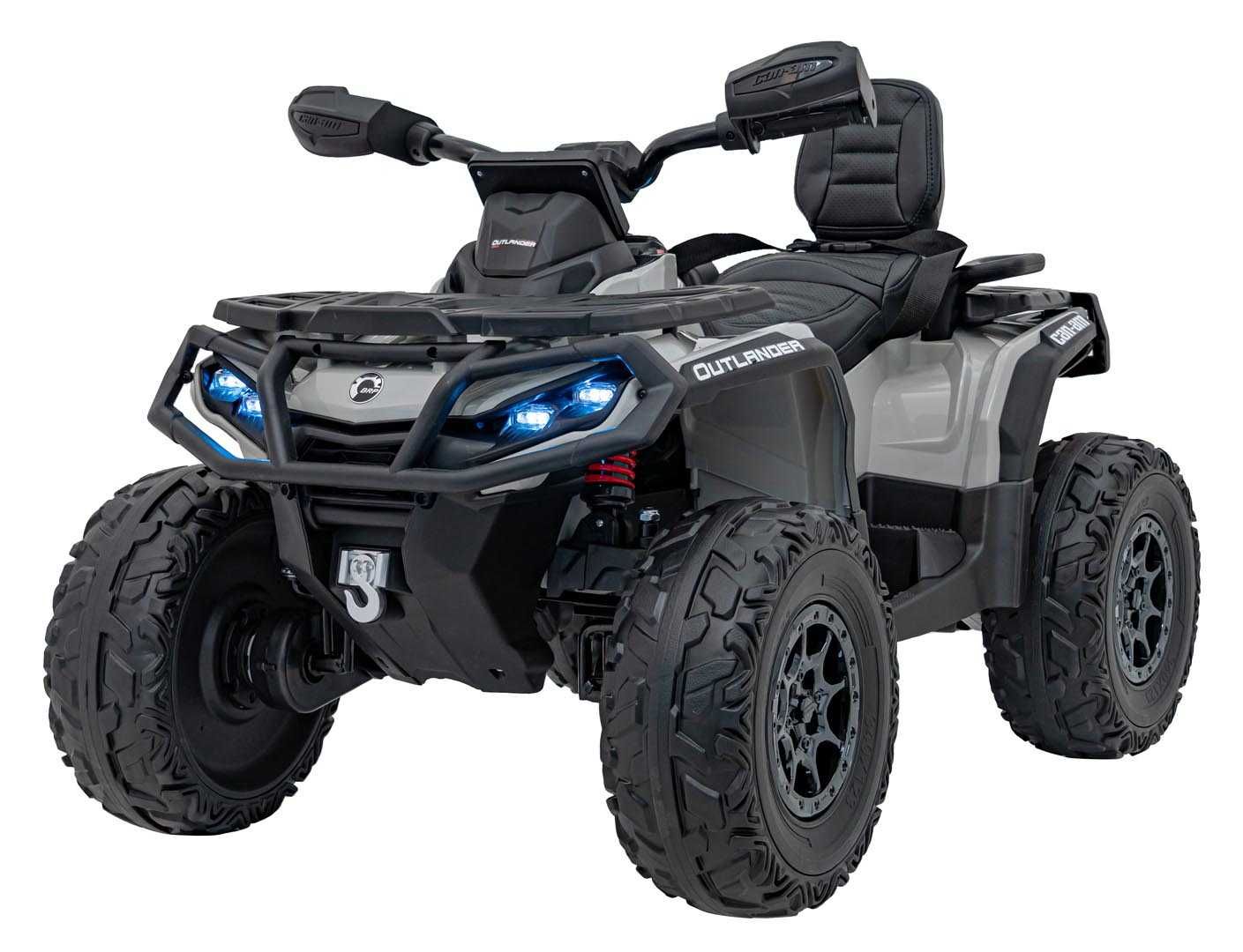 ATV electric pt copii Autokids Can-AM OUTLANDER 24V 4x4 800W (005) Gri