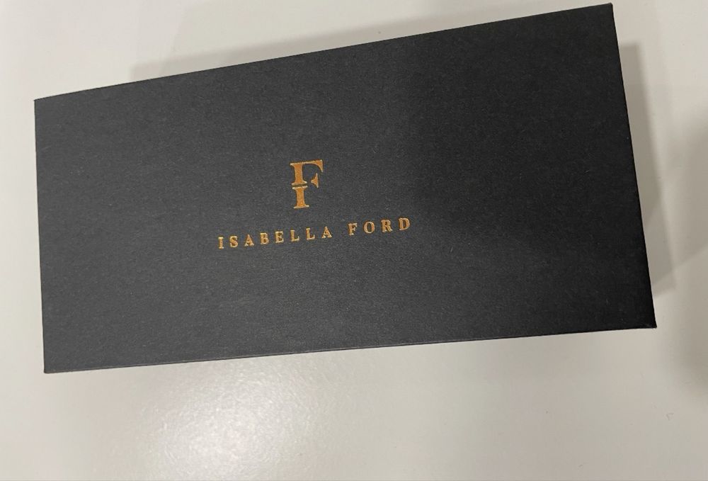 Дамски часовник с диамант и кожена каишка Isabella Ford