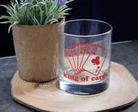 Стъклена чаша за уиски с цветно термо трансферно фолио/Стикер