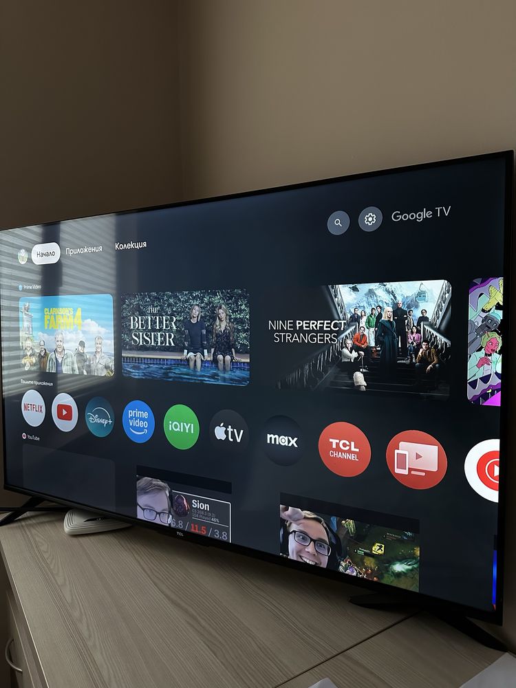 TCL LED, 55 Инча (139 см), Smart Google TV, 4K Ultra HD