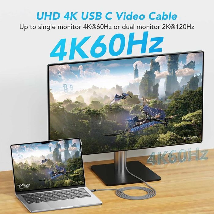 Cablu video 3m ULT-WIIQ USBC 3.2 Gen2x2,4K-144Hz,20 Gbps,PD 3.1 240W