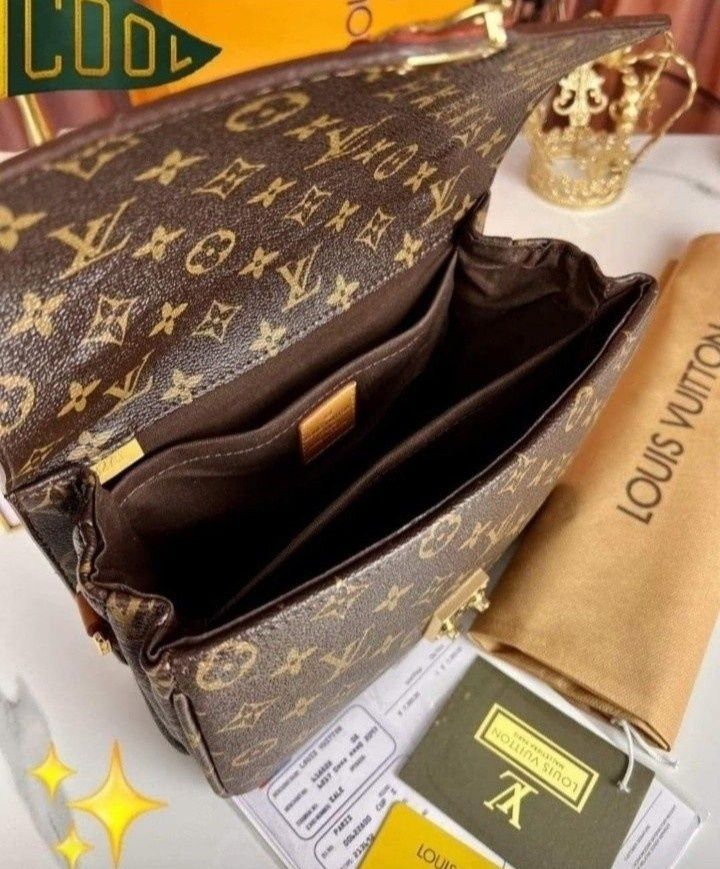 Set LV Pochette Metis (geanta +esarfa+portofel),saculet, etichetă incl