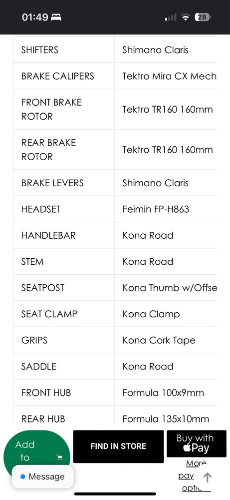 Bicicletă Kona Rove AL 650 2023 Amanet BKG