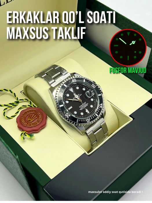 Erkaklar soati — klassika va did birlashgan!