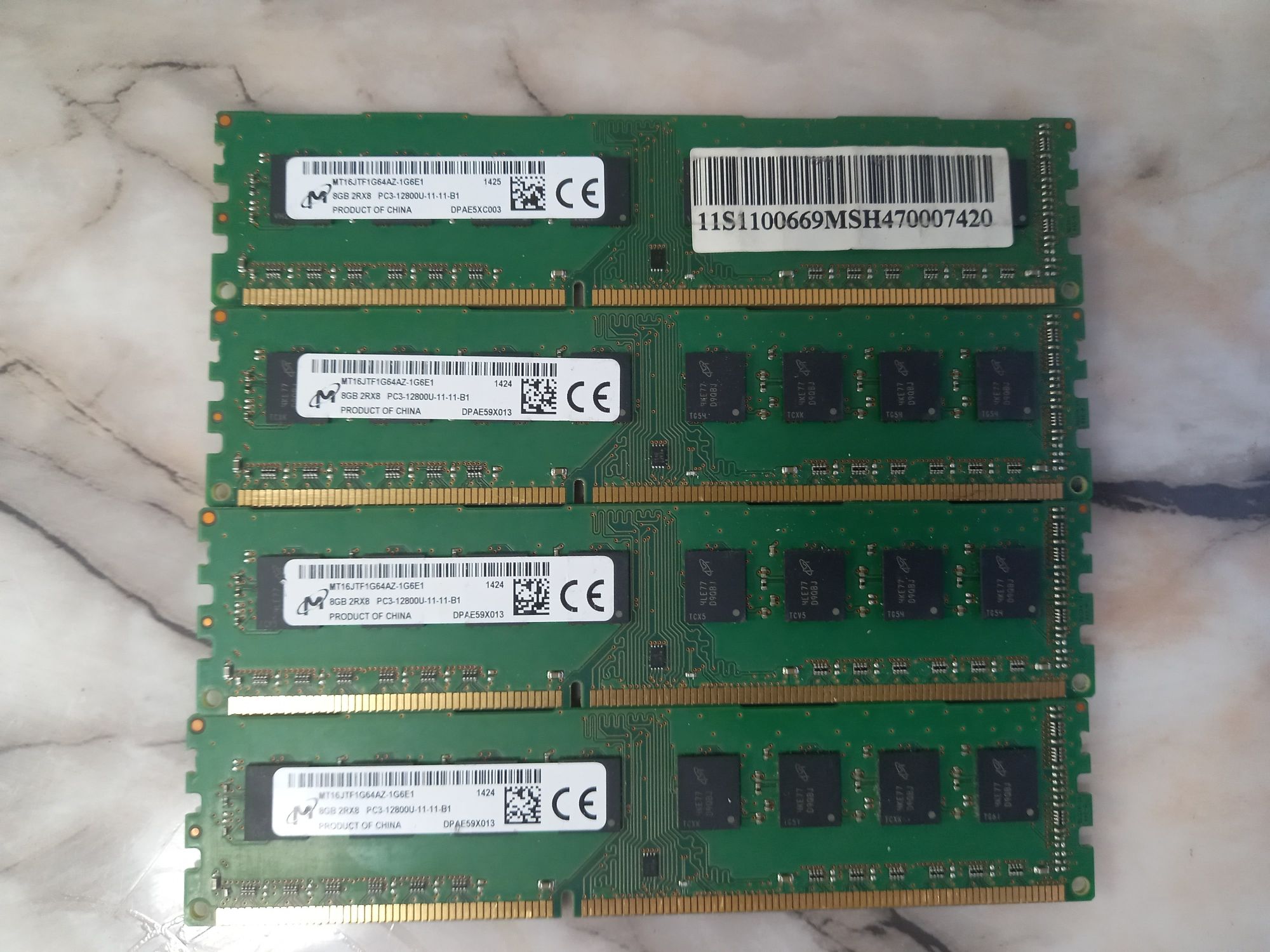 Памет 32GB (4x8GB) Micron  1600 MHz DDR3