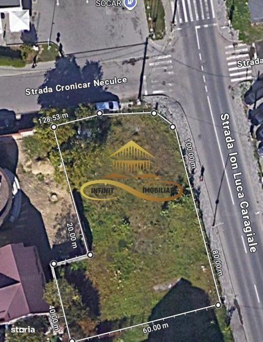 Teren intravilan in Bacau cu dublu front stradal dezvoltare imobiliară