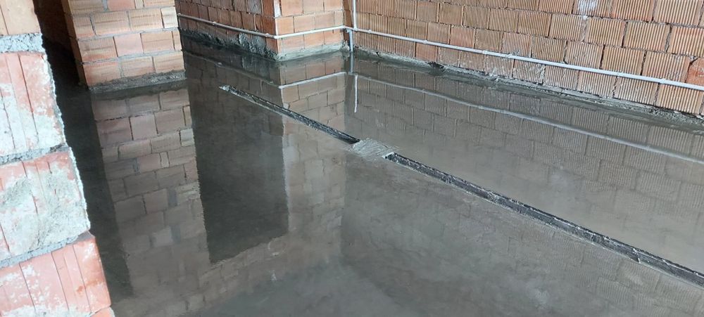 Elicopterizare beton cu Cuart , Șapa din beton industriala, Periat