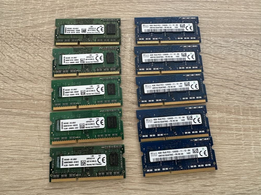 Memorii 4 Gb DDR3 laptop diverse modele