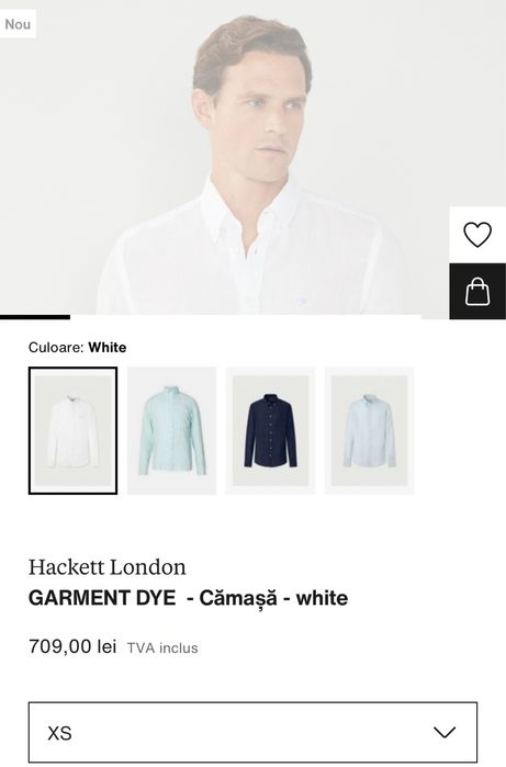 Hackett,cămașă bărbați,măr.XS(merge pt.S)