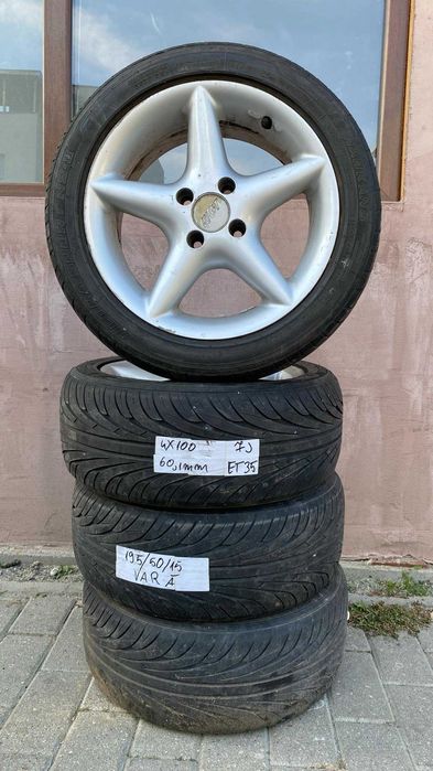 jante alu 4x100 logan opel vw honda reno cielo  195 50 15