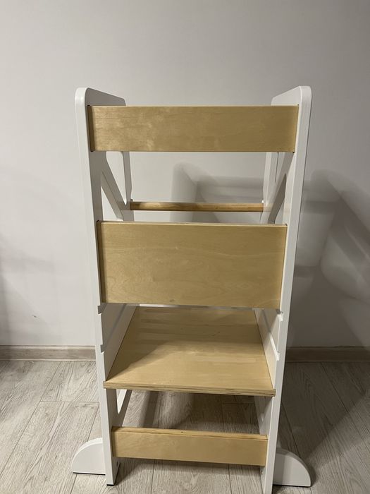 Turn de invatare Montessori alb reglabil