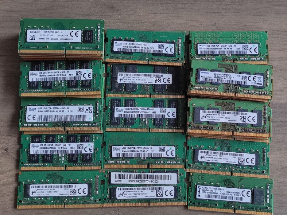 Placute RAM pentru laptop