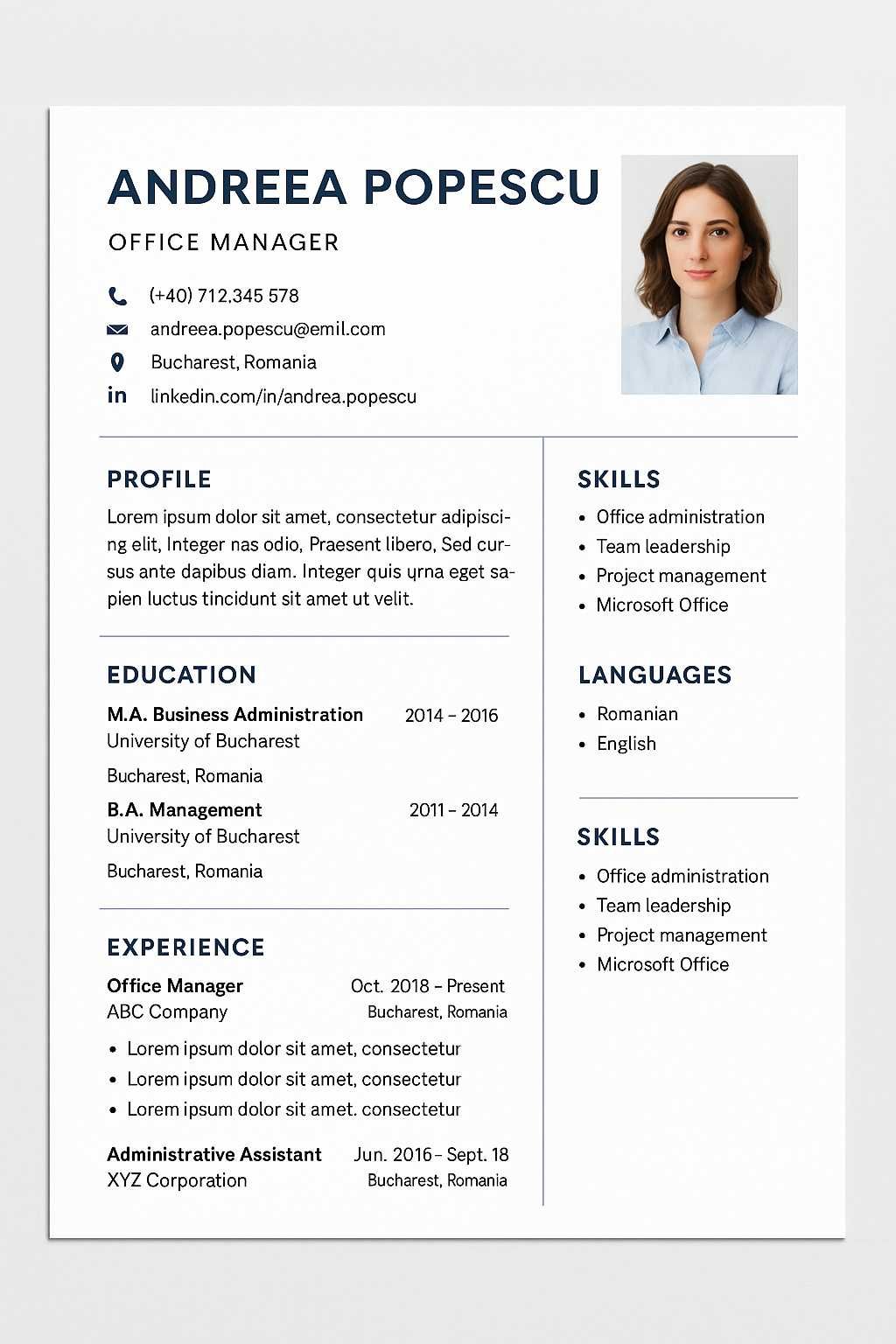 Servicii redactare CV și scrisori de recomandare – rapid