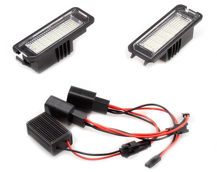 Lampi led numar auto fara eroare de bec ars VW Golf, Passat, Seat Leon