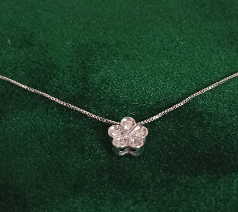 Lanț aur cu diamante