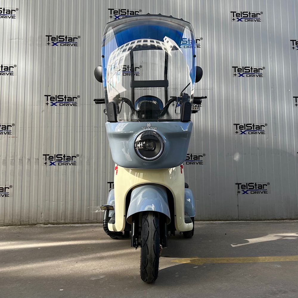 Електрическа триколка VESPA STYLE ROOF 60V 1500W задно предаване с деф