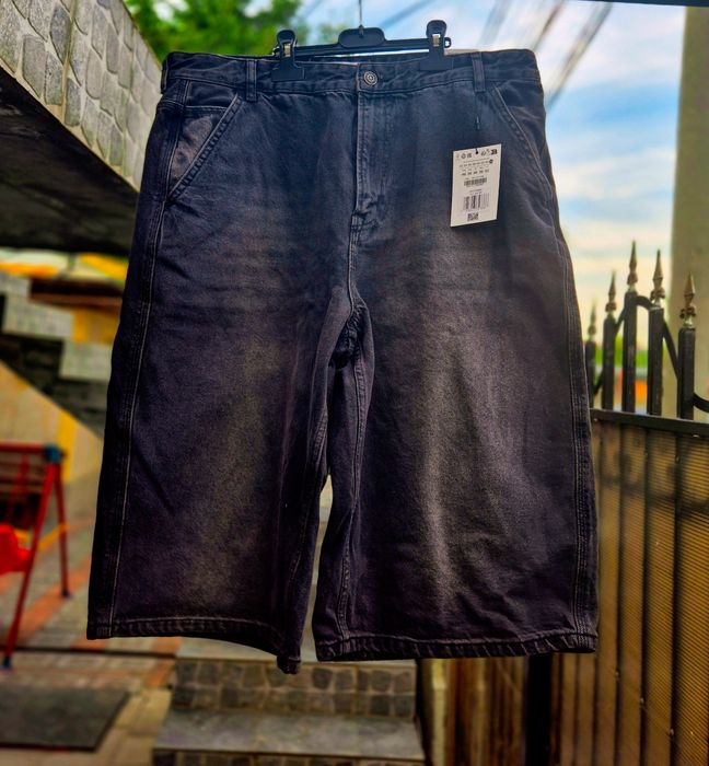 Bermude de blugi Jorts Bershka Noi