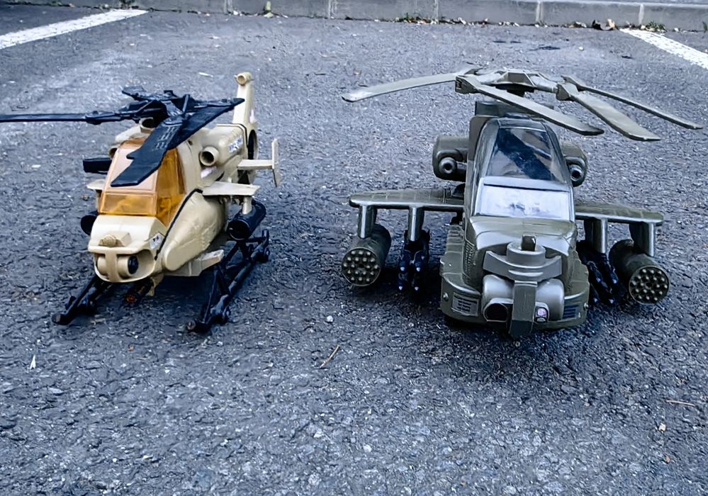 Elicoptere GI Joe Dragonfly Apache Attack Helicopters retro vintage