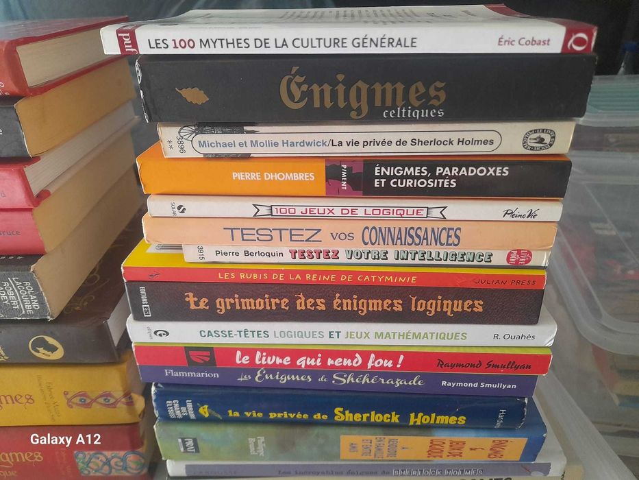 Carti de enigme logice, enigme politiste, limba franceza