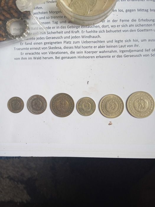 Лот монети от 1974 година