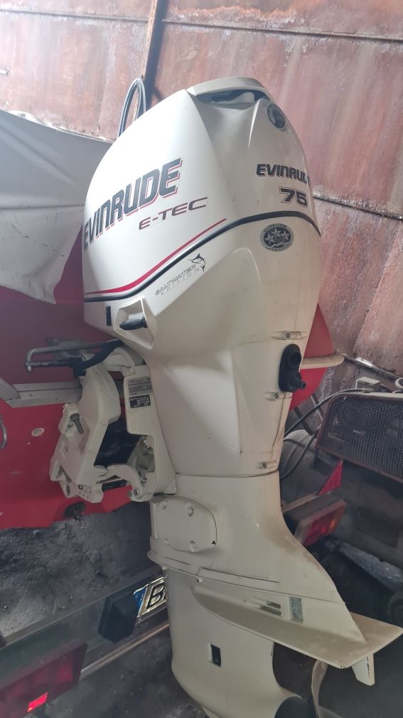 Barca viteza,motor Evinrude Etec 75 CP,peridoc inmatriculat