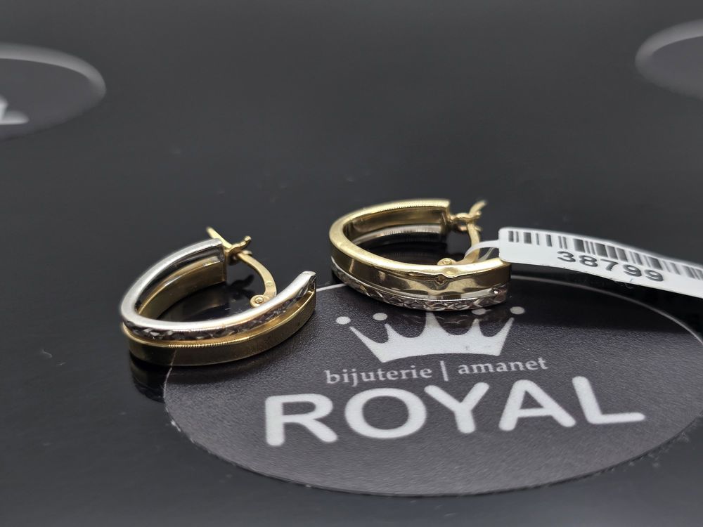 Bijuteria Royal: Cercei aur 14k/2.27 gr