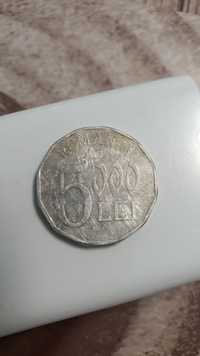 Moneda 5000 lei an 2002