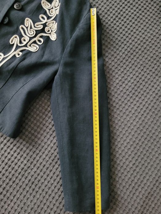 Sacou vintage din in cu broderie