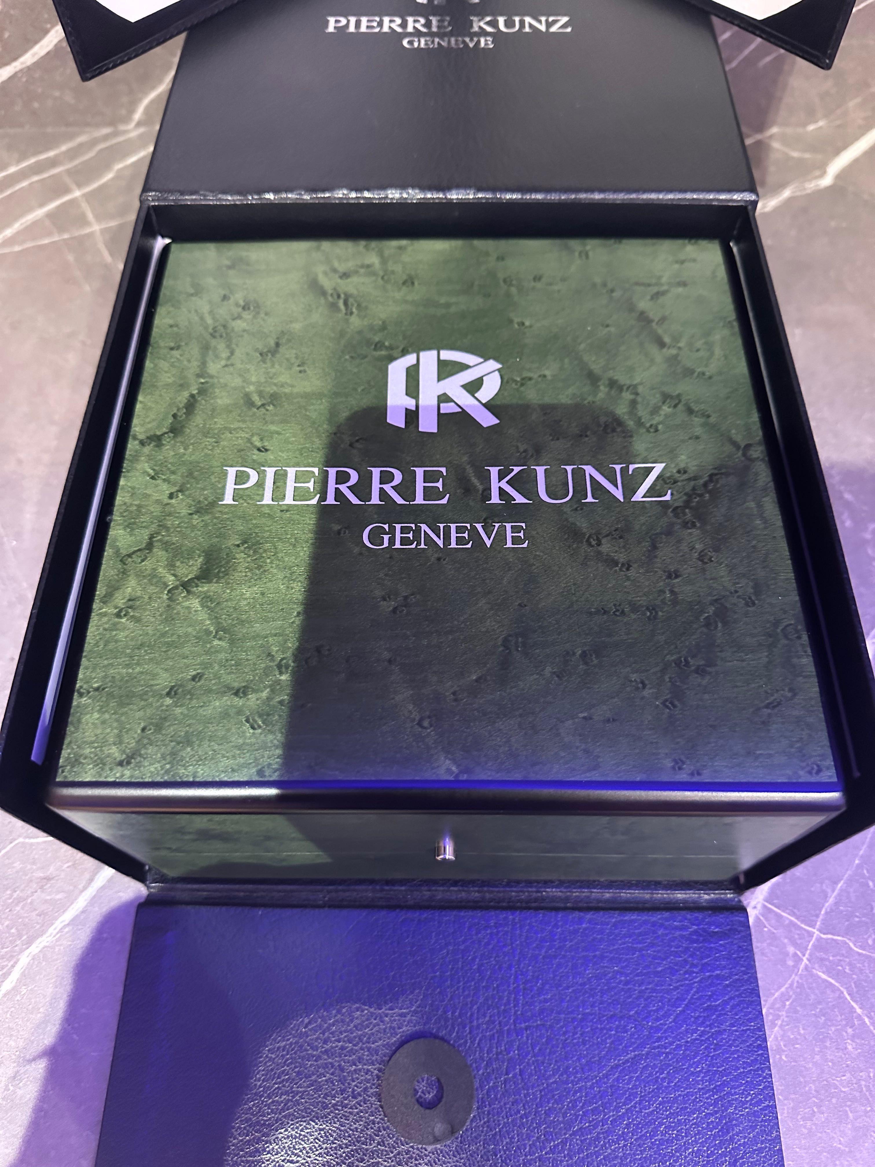 Часовник PIERRE KUNZ  нов с кутия и сертификат  златен 18 к само