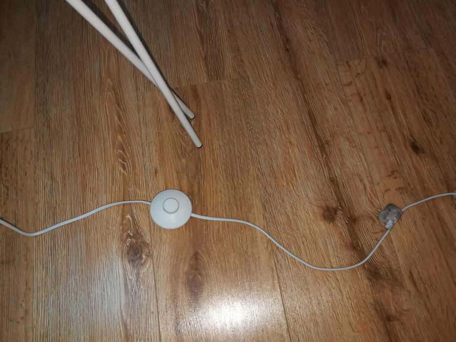 Lampadar vintage Dundee trepied de podea, Metal, E 27,