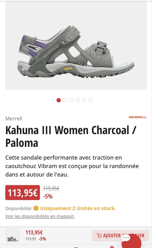 Туристически сандали Merrell Vibram трекинг нов