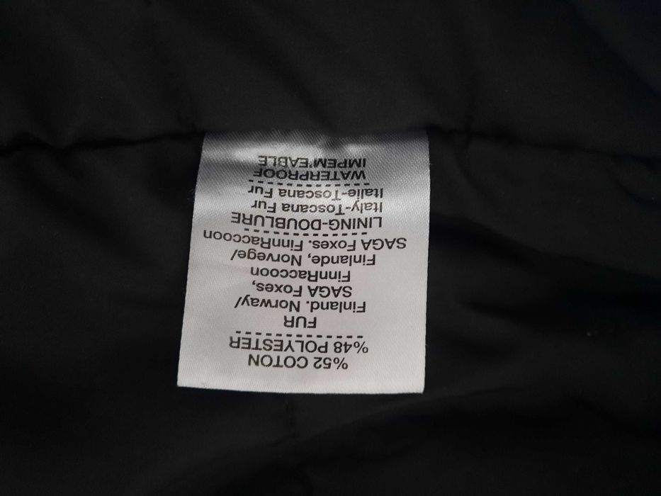 Geaca parka impermeabila blana naturala M