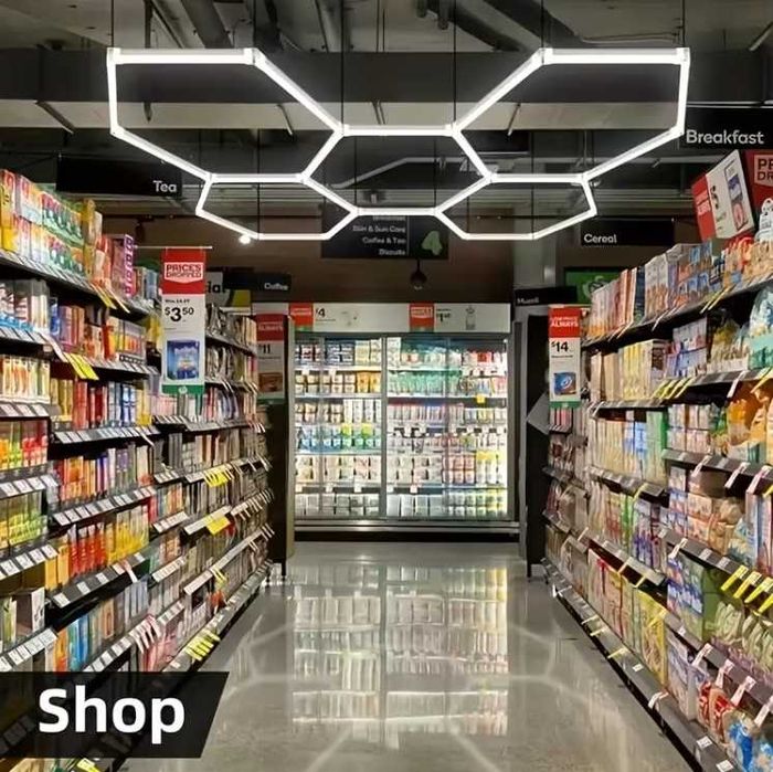 Шестоъгълна Hexagon LED система за осветление пчелни пити НОВО