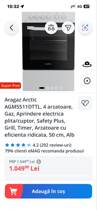 Vand urgent Aragaz Arctic