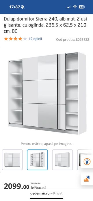 Dulap dormitor sierra  10/10