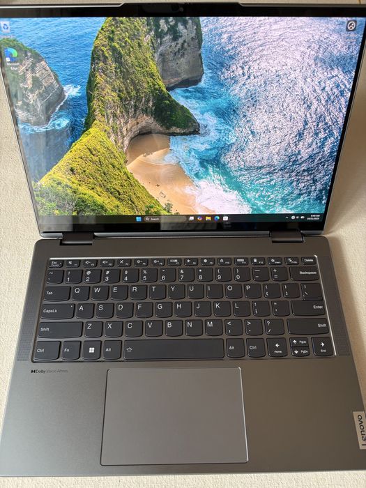 Laptop Yoga 7 Slim 14" albastru Polar Blue