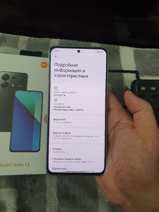 Srochna sotiladi Xiaomi Redmi Note 13 8+8/256Gb Blue Orginal
