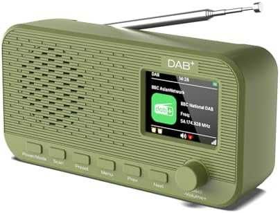 Ново Преносимо DAB/DAB+ радио Bluetooth 5.2, двойни аларми, батерия