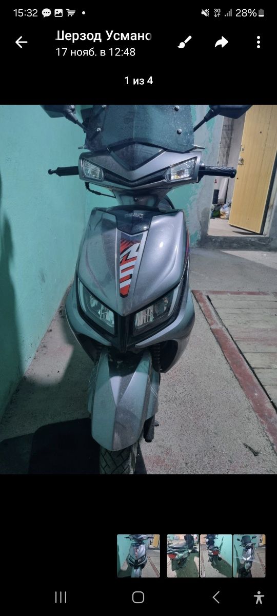 Скутер benzin skuter motosikl moto