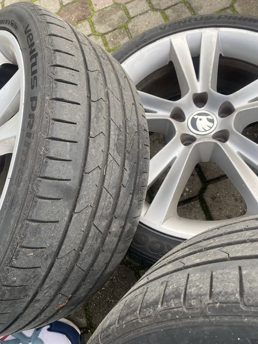 Vand jante SKODA + anvelope HANKOOK
