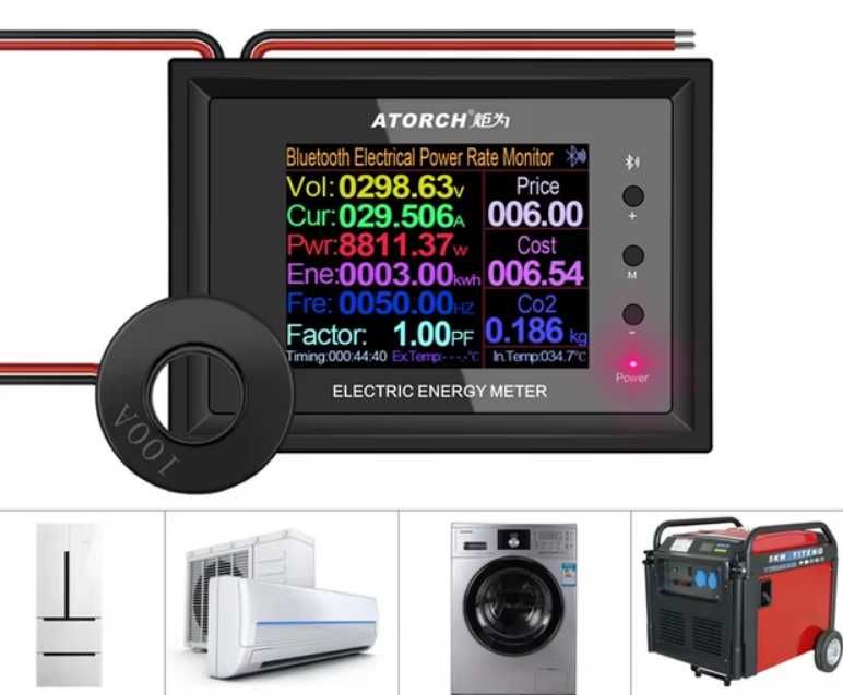 Вольтметр амперметр от 100 до 500 Вольт AC/DC
